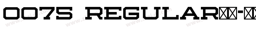 0075 Regular下载字体转换